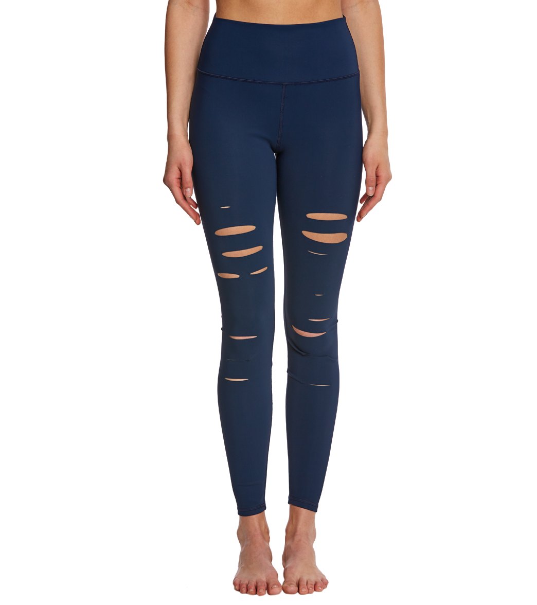 Alo Yoga Ripped Warrior Shredded Yoga Leggings