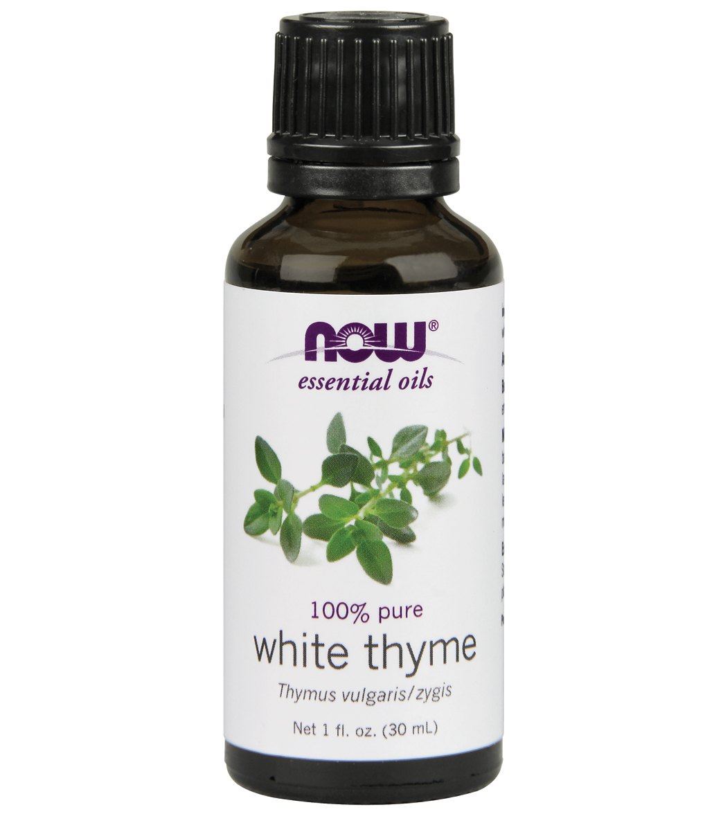 NOW 100% Pure Thyme Oil White 1 oz