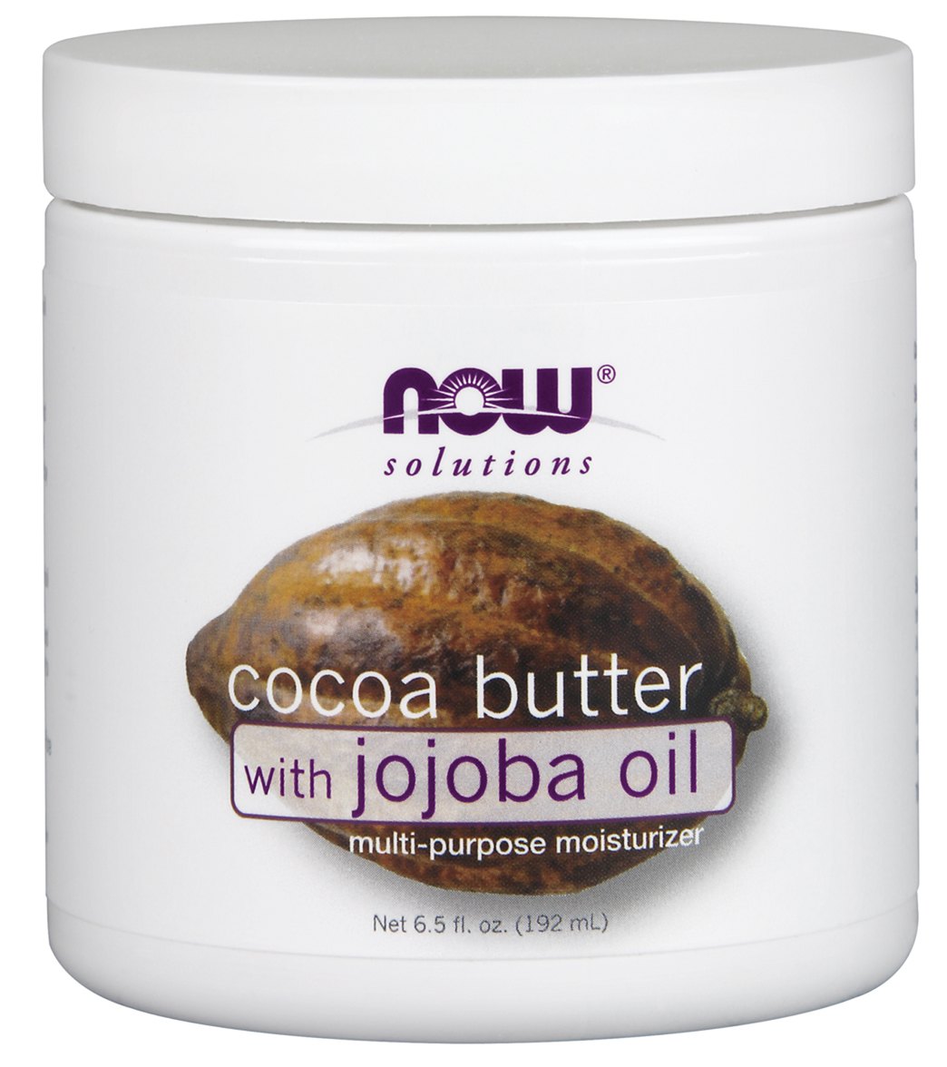 NOW 100% Pure & Natural Soft Cocoa Butter w/ Jojoba 6.5 oz