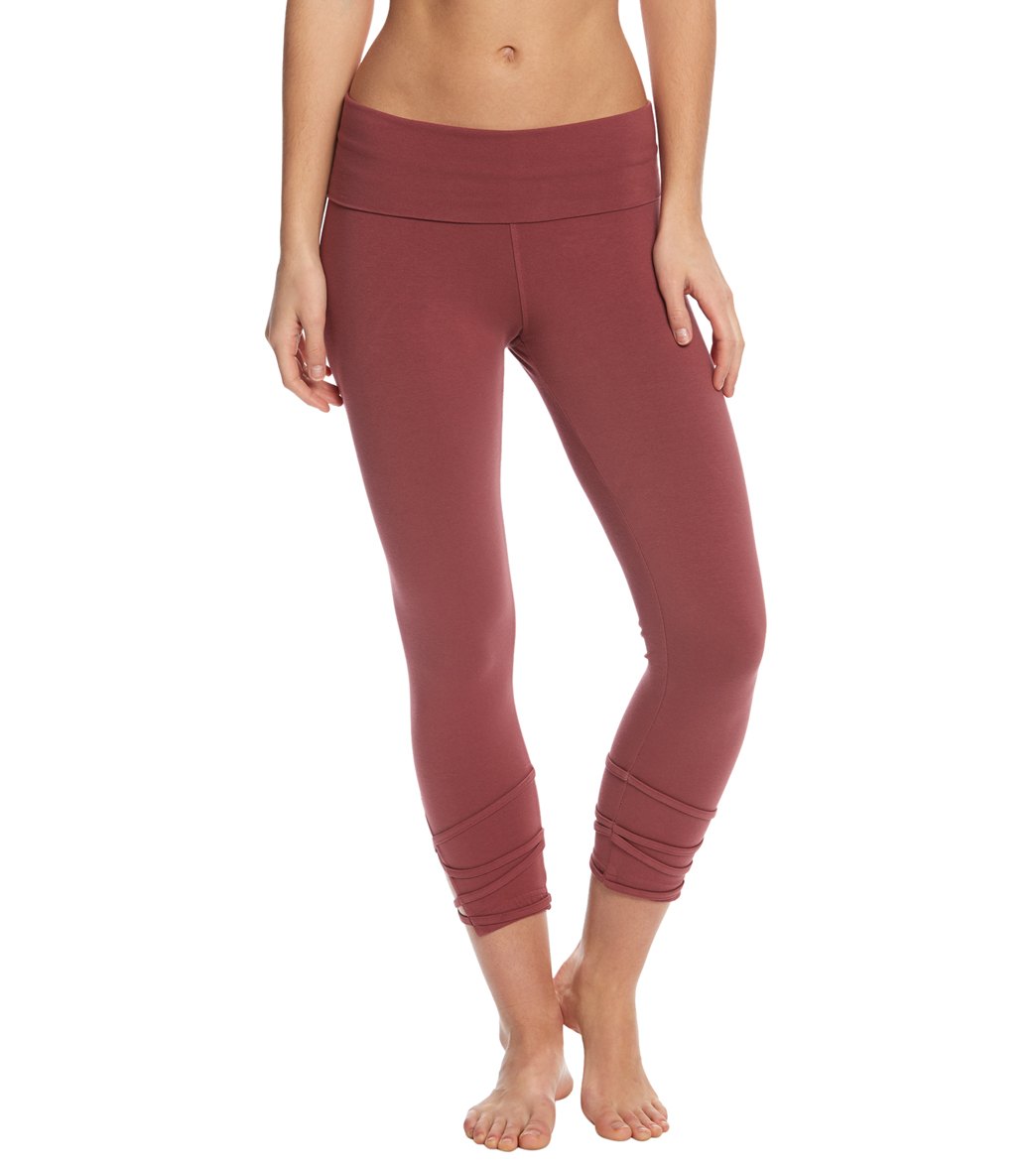 Hard Tail Contour Rolldown Wrap Around Cotton Leggings