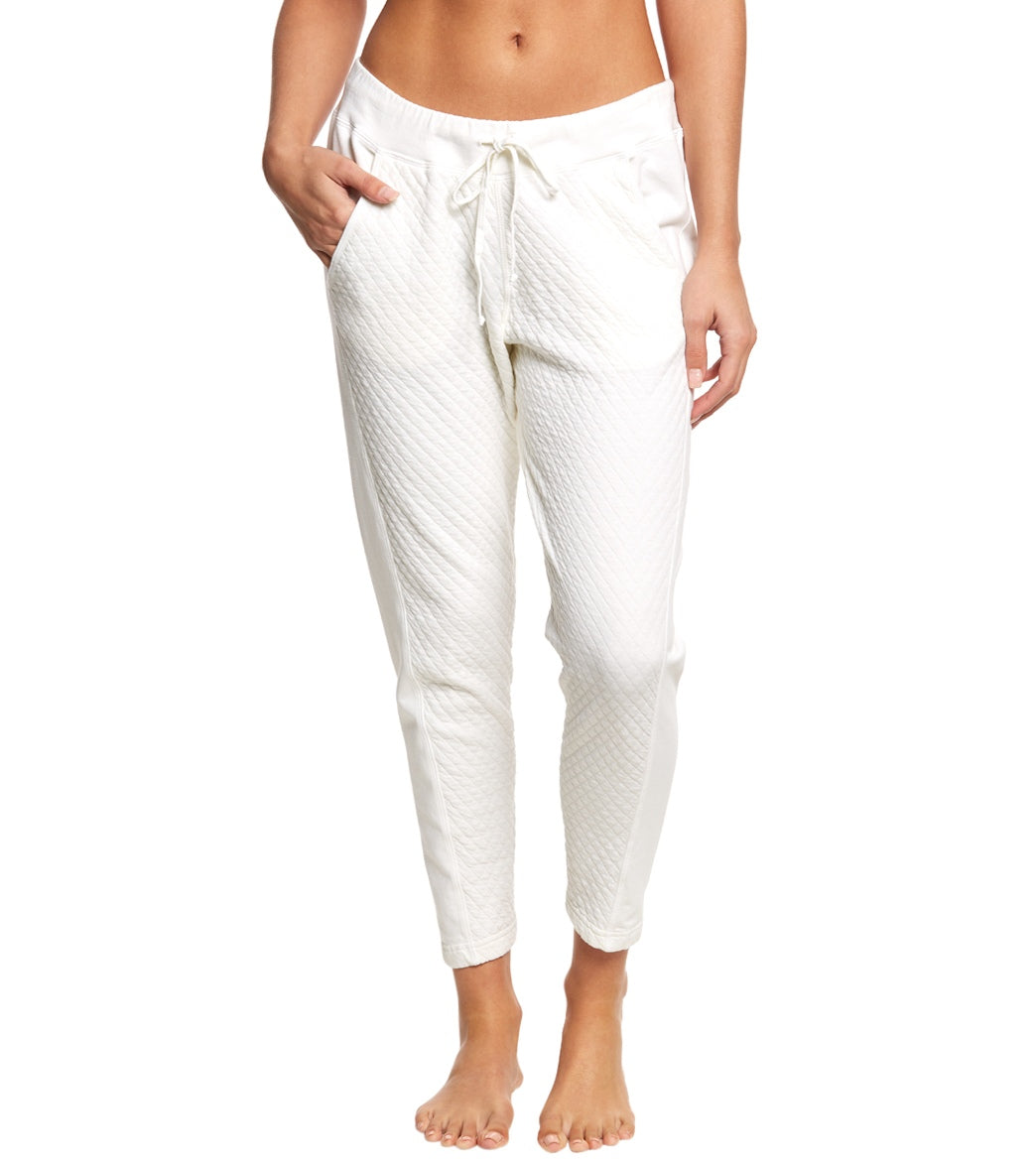 Hard Tail Quilt Front Low Rider Sweatpant Joggers