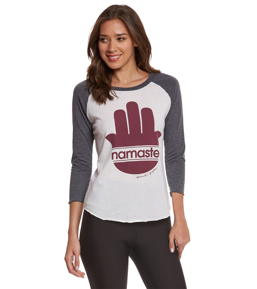 Spiritual Gangster Namaste Stripes Long Sleeve Top