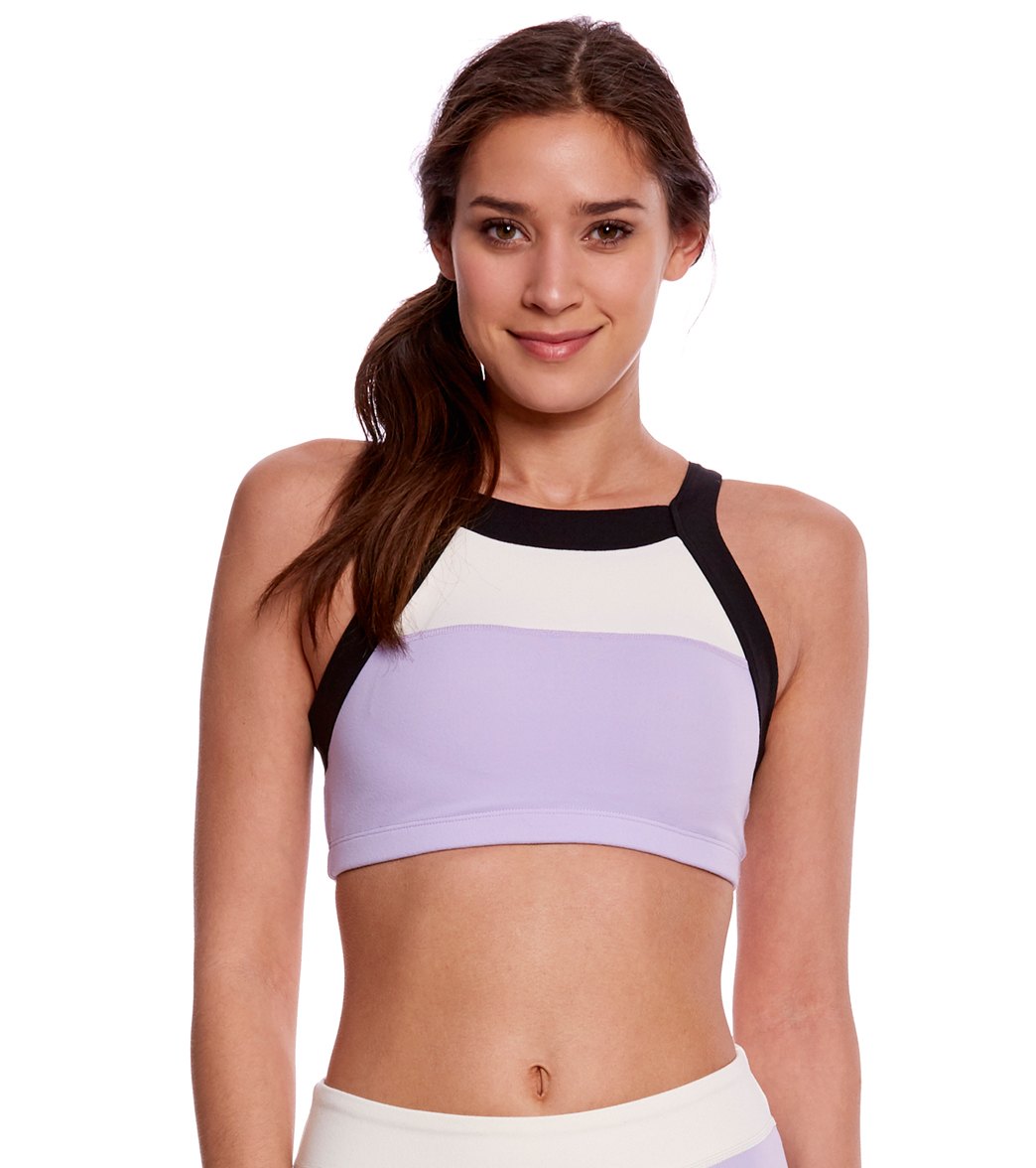 Beyond Yoga Kate Spade Blocked Band Racer Yoga Sports Bra