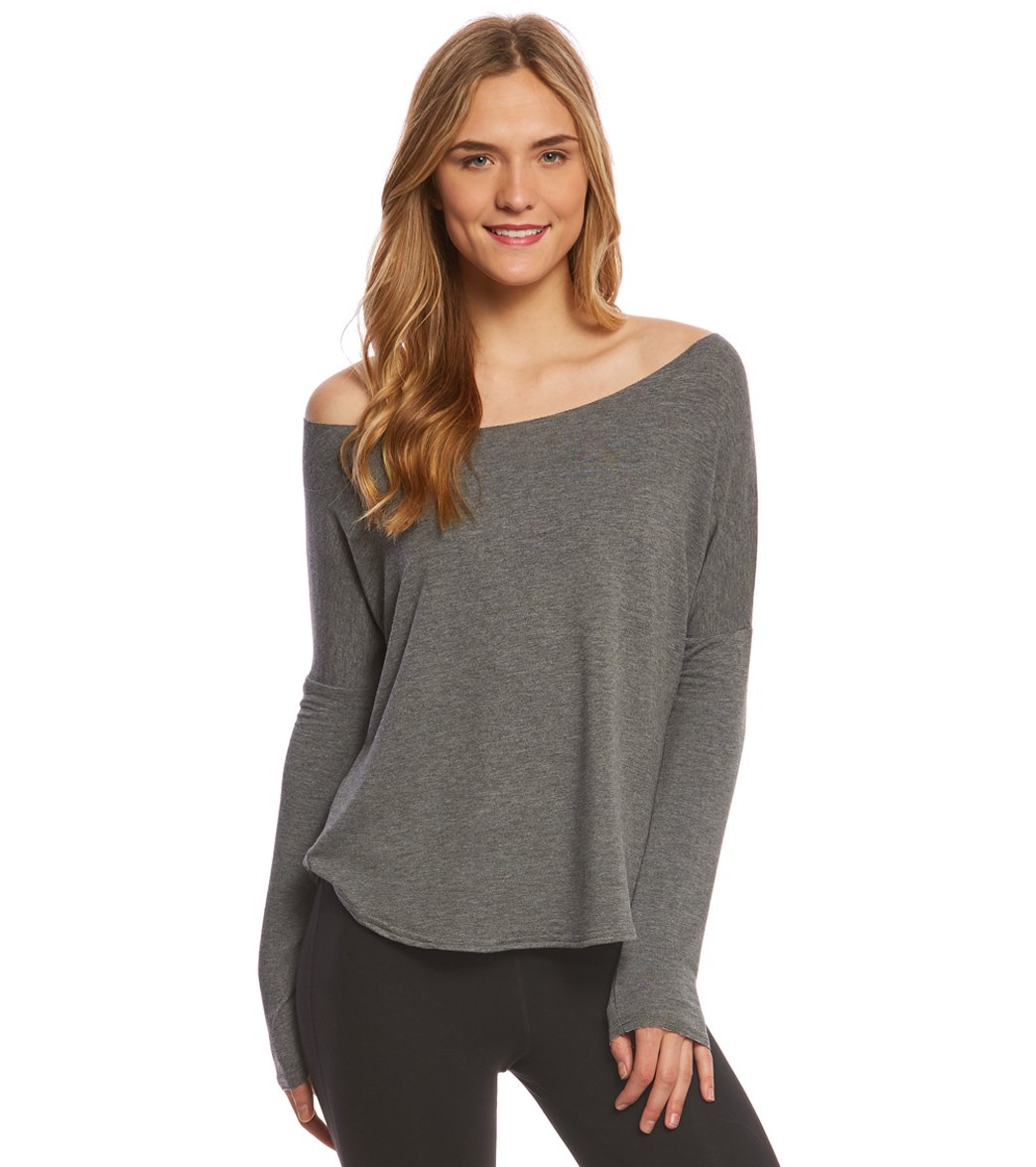 Jala Sari Shredded Yoga Long Sleeve Top