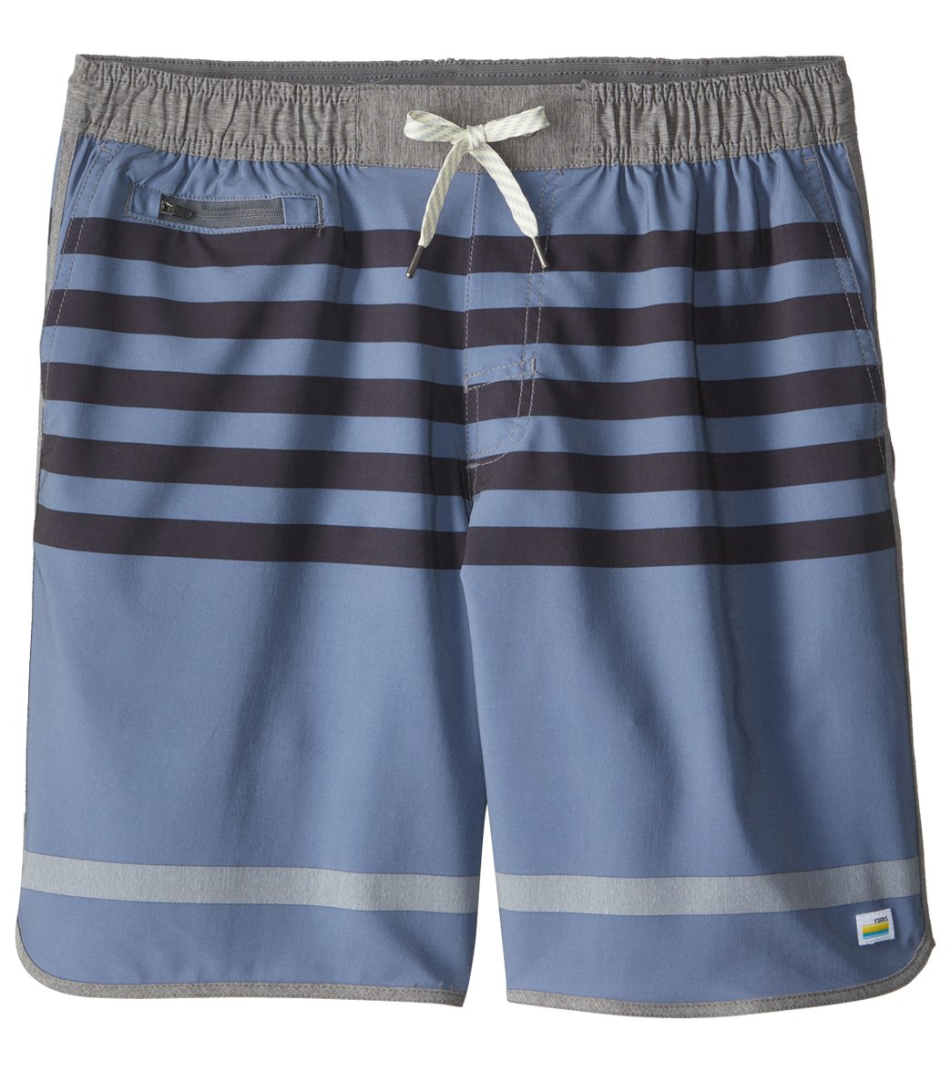 Vuori Men's Azure Stripe The Banks Hybrid Walkshort Volley Short