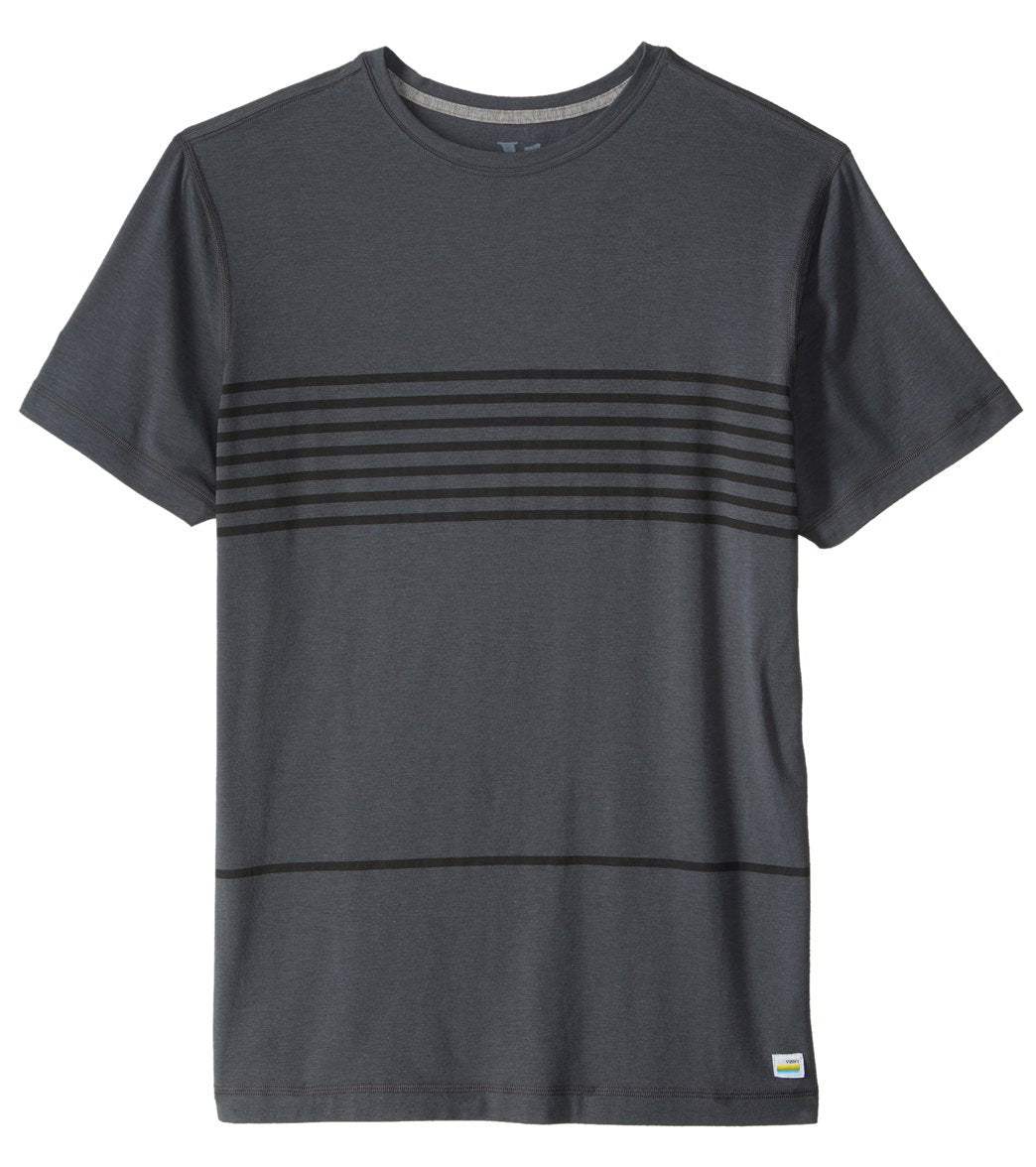 Vuori Men's Stripe Tuvalu Stretch Short Sleeve Tee
