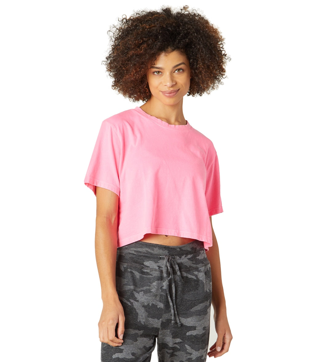 Beyond Yoga Stay In Oversized Cropped Tee